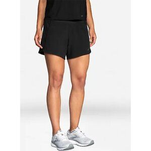Brooks Women's Chaser 5" Running Workout Shorts with liner LARGE BLACK E…